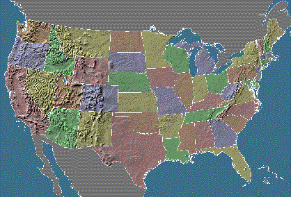 Map of USA Sighting Locator