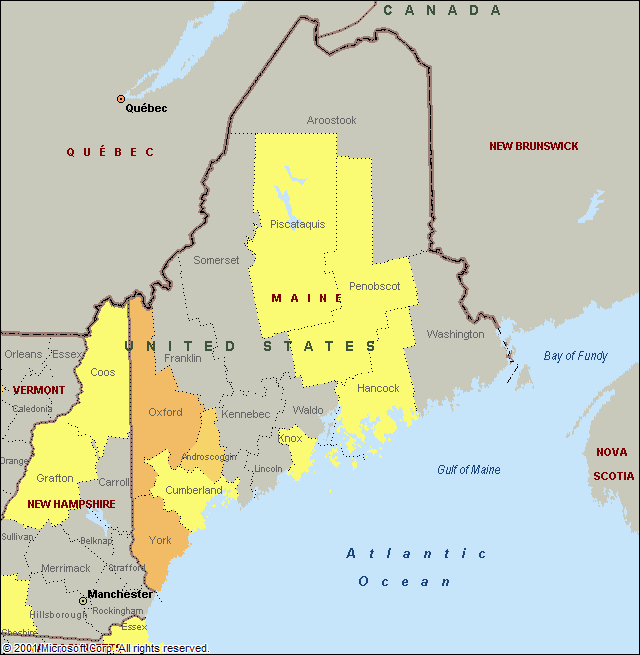 Bigfoot Sightings In Maine Map Reports for Maine