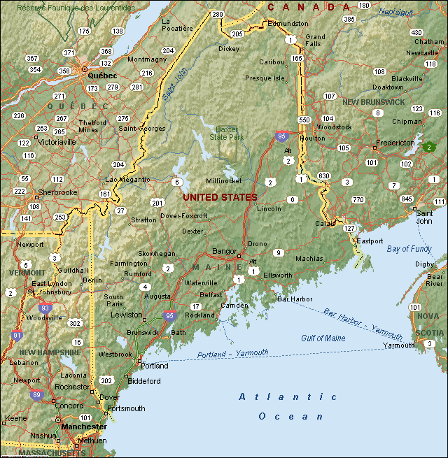 Bigfoot Sightings In Maine Map Reports for Maine