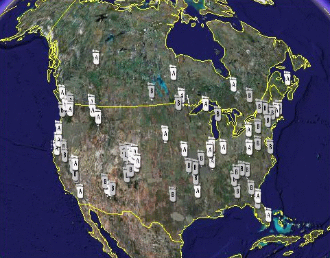 Google Earth Layer for BFRO Reports